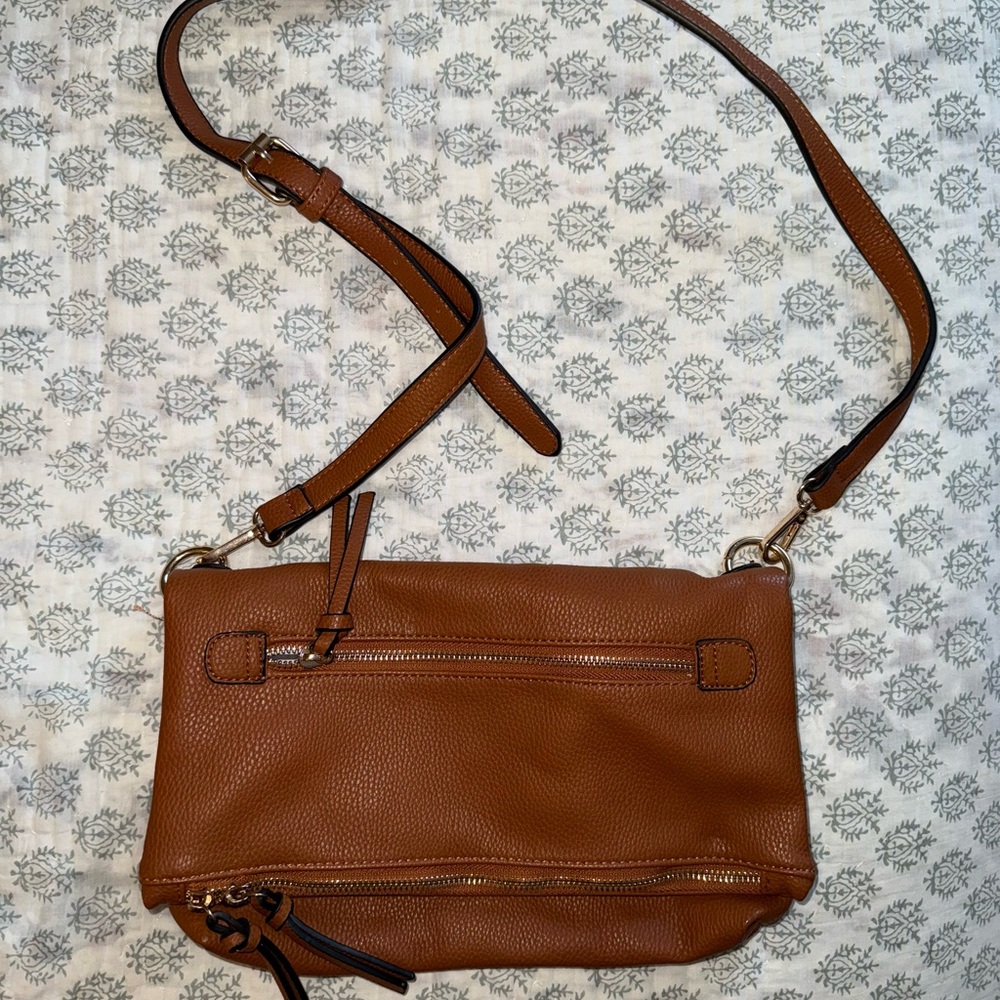 Brown Leather Crossbody Bag
